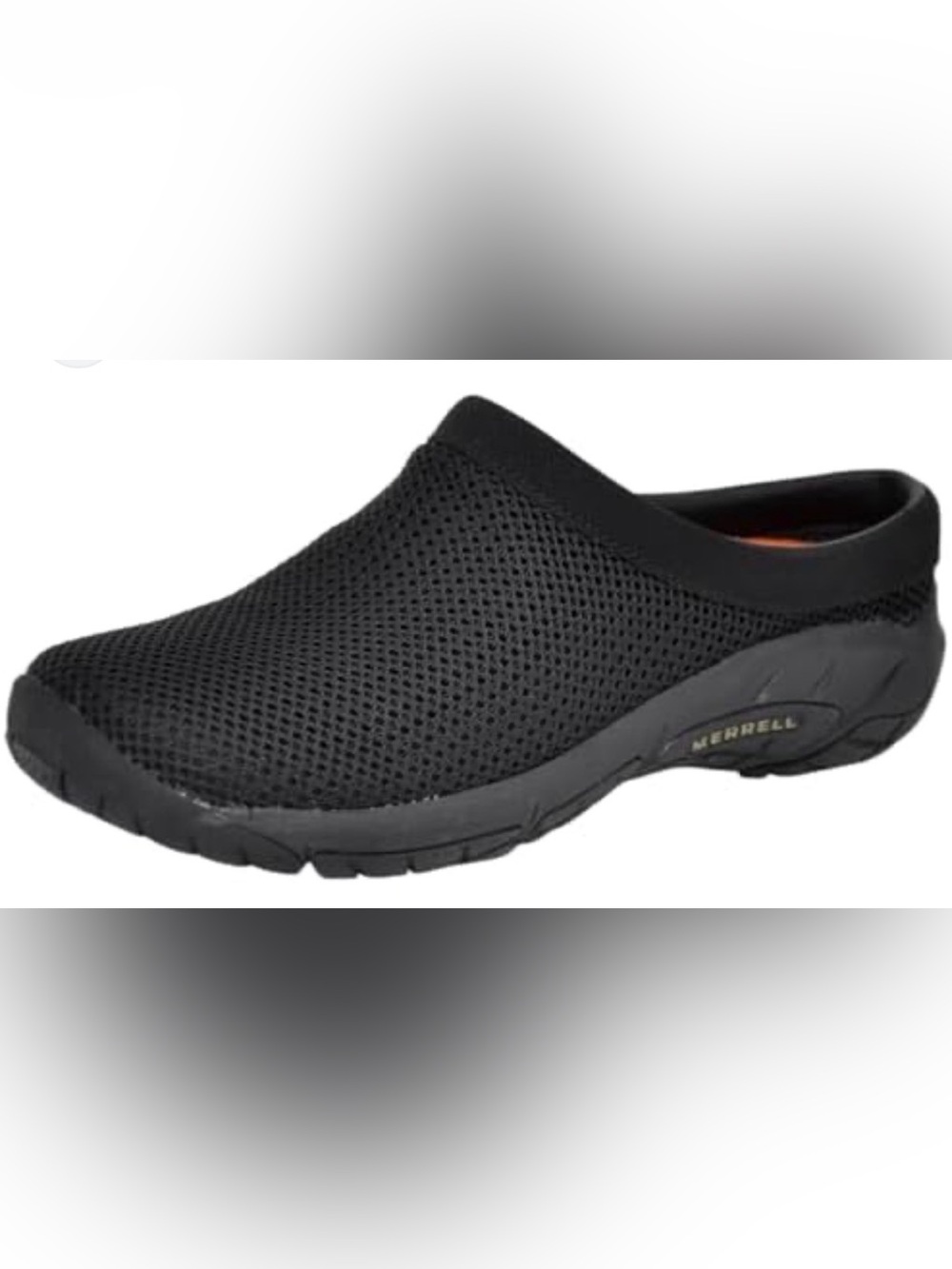Merrell Black Mesh Slip-On Mule
